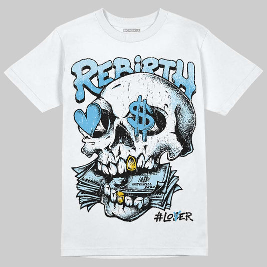Jordan 11 Legend Blue DopeSkill T-Shirt Rebirth Graphic Streetwear - White 