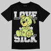 Jordan 4 GS “Light Lemon Twist” DopeSkill T-Shirt Love Sick Graphic Streetwear - Black