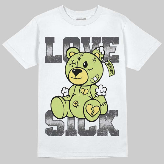 Jordan 4 GS “Light Lemon Twist” DopeSkill T-Shirt Love Sick Graphic Streetwear - White