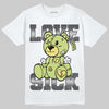 Jordan 4 GS “Light Lemon Twist” DopeSkill T-Shirt Love Sick Graphic Streetwear - White