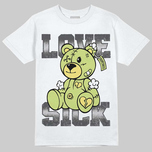 Jordan 4 GS “Light Lemon Twist” DopeSkill T-Shirt Love Sick Graphic Streetwear - White