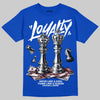 Jordan 3 "True Blue" DopeSkill T-Shirt Loyalty Graphic Streetwear - Royal