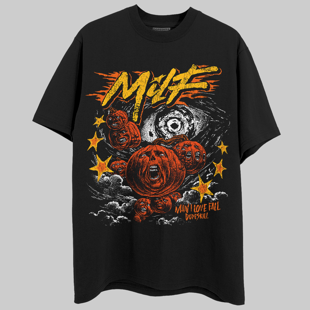 Orange, Black & White Sneakers DopeSkill T-Shirt MILF Graphic Streetwear - Black