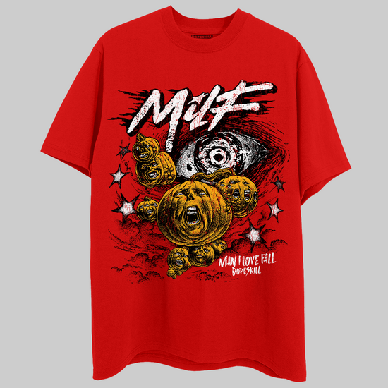 Red Sneakers DopeSkill Red T-Shirt MILF Graphic Streetwear