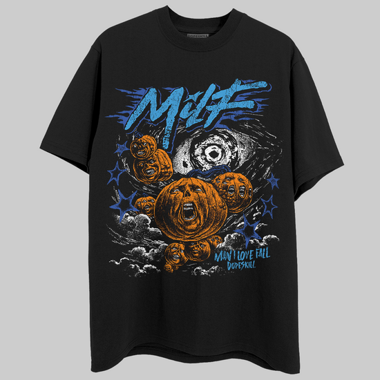 Royal Blue Sneakers DopeSkill T-Shirt MILF Graphic Streetwear - Black