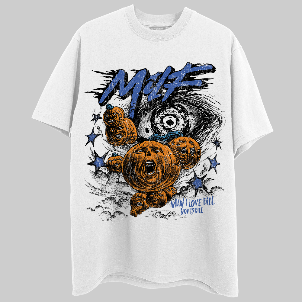 Royal Blue Sneakers DopeSkill T-Shirt MILF Graphic Streetwear - White 