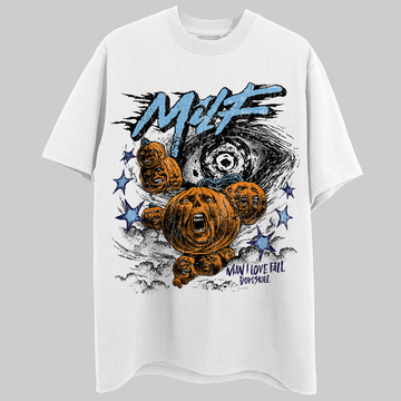 University Blue Sneakers DopeSkill T-Shirt MILF Graphic Streetwear - White