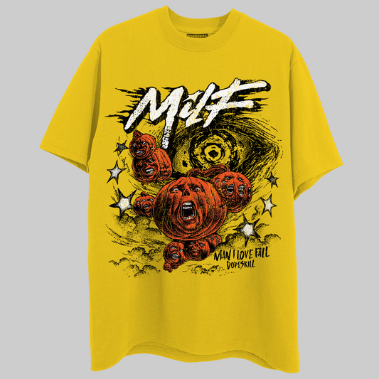 Yellow Sneakers DopeSkill Gold T-Shirt MILF Graphic Streetwear