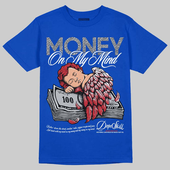 Jordan 3 "True Blue" DopeSkill T-Shirt MOMM Graphic Streetwear - Royal