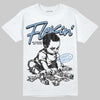 Jordan 12 Retro 'Melo' DopeSkill T-Shirt Flexin' Graphic Streetwear - White
