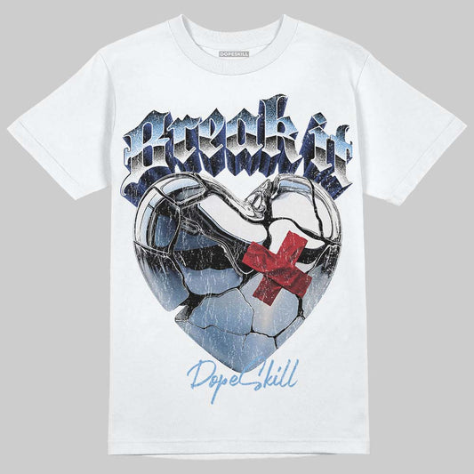 Jordan 12 Retro 'Melo' DopeSkill T-Shirt Break It Graphic Streetwear - White