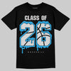 Jordan 4 Retro Military Blue DopeSkill T-Shirt 26 Drip Graphic Streetwear - Black