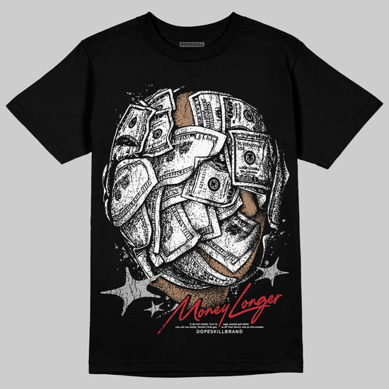 Jordan 4 OG “White Cement” DopeSkill T-Shirt Money Longer Graphic Streetwear - Black