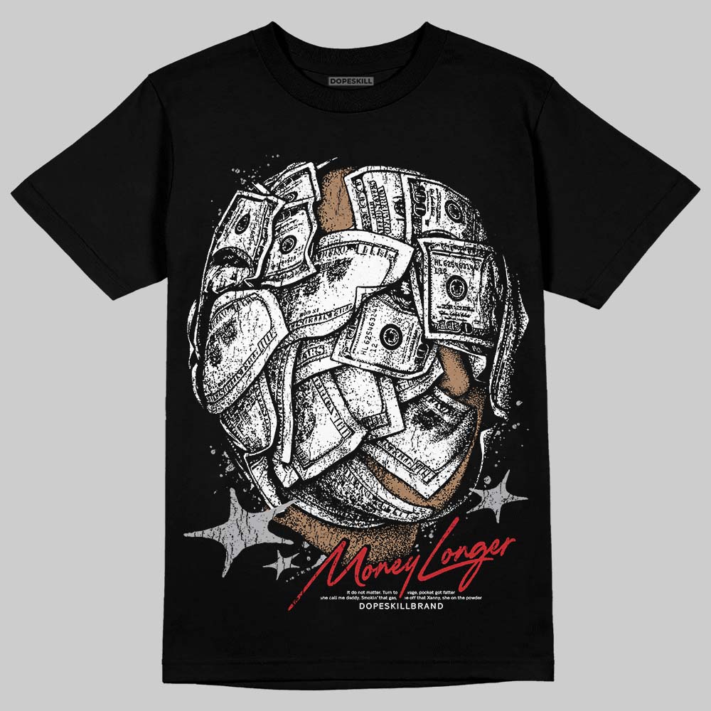 Jordan 4 OG “White Cement” DopeSkill T-Shirt Money Longer Graphic Streetwear - Black