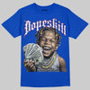 Jordan 3 "True Blue" DopeSkill T-Shirt Money Loves Me Graphic Streetwear - Royal
