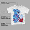 University Blue 6s DopeSkill Toddler Kids T-shirt Broken Heart Graphic