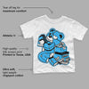 University Blue Toe 1s DopeSkill Toddler Kids T-shirt Bear Steals Sneaker Graphic