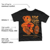 Brilliant Orange 12s DopeSkill Toddler Kids T-shirt Love Kills Graphic