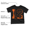 Brilliant Orange 12s DopeSkill Toddler Kids T-shirt No.12 Graphic