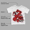 Black Toe 1s DopeSkill Toddler Kids T-shirt Bear Steals Sneaker Graphic