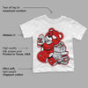 Red Cement 4S DopeSkill Toddler Kids T-shirt Bear Steals Sneaker Graphic