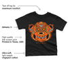 Brilliant Orange 12s DopeSkill Toddler Kids T-shirt Monk Graphic