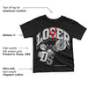 Black Cement 1s Low OG DopeSkill Toddler Kids T-shirt Loser Lover Graphic