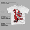 Black Toe 1s DopeSkill Toddler Kids T-shirt Sneakerhead BEAR Graphic