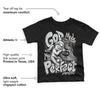 Black Cement 1s Low OG DopeSkill Toddler Kids T-shirt God Made Me Perfect Graphic