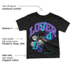 Aqua 6s DopeSkill Toddler Kids T-shirt Loser Lover Graphic