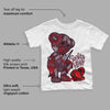 Burgundy 5s DopeSkill Toddler Kids T-shirt Broken Heart Graphic