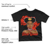 Toro Bravo 6s DopeSkill Toddler Kids T-shirt Black Queen Graphic