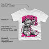 Fierce Pink 1s DopeSkill Toddler Kids T-shirt Sick Bear Graphic