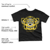 Black Tour Yellow AJ 4 Thunder DopeSkill Toddler Kids T-shirt Monk Graphic