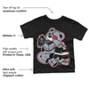 Bred Reimagined 4s DopeSkill Toddler Kids T-shirt Bear Steals Sneaker Graphic
