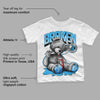 University Blue Toe 1s DopeSkill Toddler Kids T-shirt Sick Bear Graphic