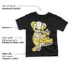 Yellow Snakeskin 11s DopeSkill Toddler Kids T-shirt Sneakerhead BEAR Graphic