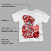 Red Cement 4S DopeSkill Toddler Kids T-shirt Broken Heart Graphic