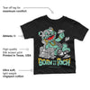 Green Glow 3s DopeSkill Toddler Kids T-shirt Born To Be Rich Graphic
