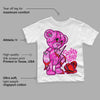 Dunk Low Active Fuchsia DopeSkill Toddler Kids T-shirt Broken Heart Graphic