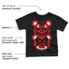 Satin Bred 1s DopeSkill Toddler Kids T-shirt Leather Bear Graphic