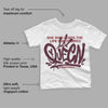 Burgundy 5s DopeSkill Toddler Kids T-shirt Queen Graphic