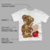 Wheat 13s DopeSkill Toddler Kids T-shirt Broken Heart Graphic