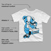 University Blue Toe 1s DopeSkill Toddler Kids T-shirt Sneakerhead BEAR Graphic