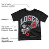 Bred Reimagined 4s DopeSkill Toddler Kids T-shirt Loser Lover Graphic