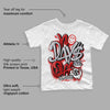 Red Cement 4S DopeSkill Toddler Kids T-shirt No Days Off Graphic