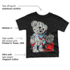Military Black 4s DopeSkill Toddler Kids T-shirt Broken Heart Graphic
