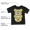 Yellow Snakeskin 11s DopeSkill Toddler Kids T-shirt Leather Bear Graphic