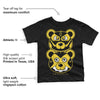 Black Tour Yellow AJ 4 Thunder DopeSkill Toddler Kids T-shirt Leather Bear Graphic