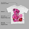 Fierce Pink 1s DopeSkill Toddler Kids T-shirt Broken Heart Graphic